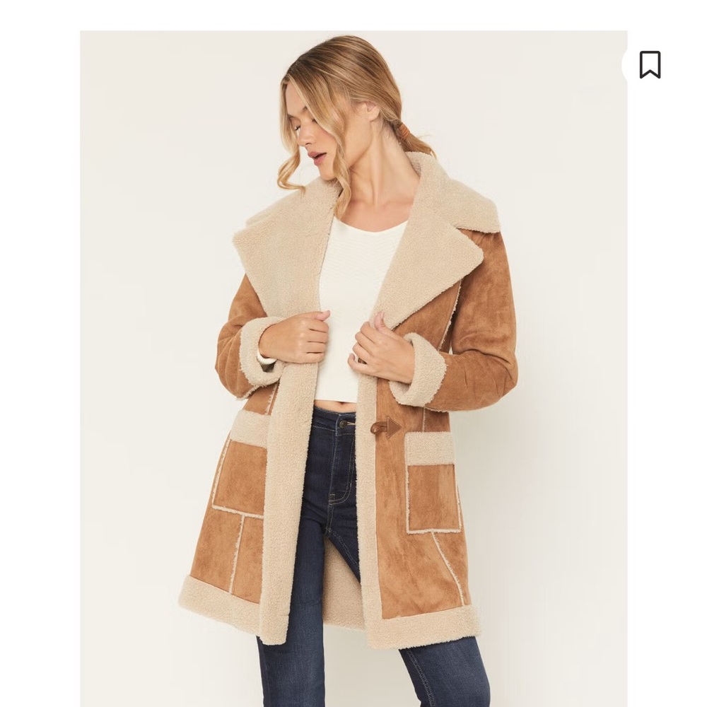 Chic Tan and Cream Teddy Jacket